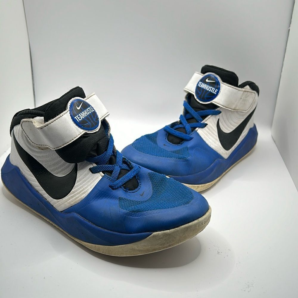 Nike Team Hustle D9 PS 'White Game Royal' Basketball Sneakers